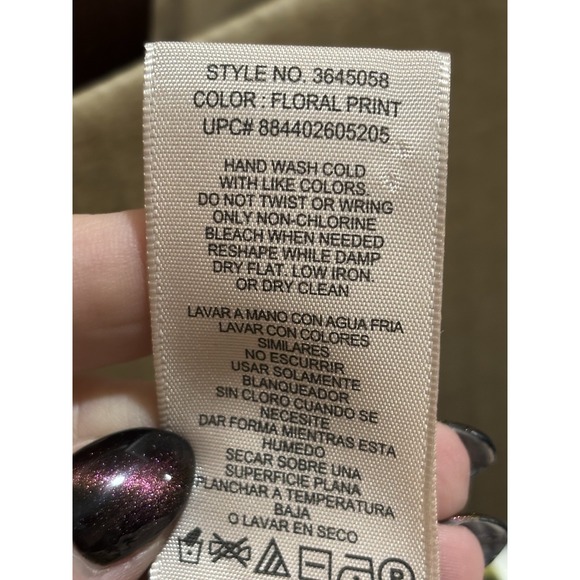 Philosophy Blazer Women's Floral Blazer Jacket Size L Large Colorful White Roses - Picture 3 of 4